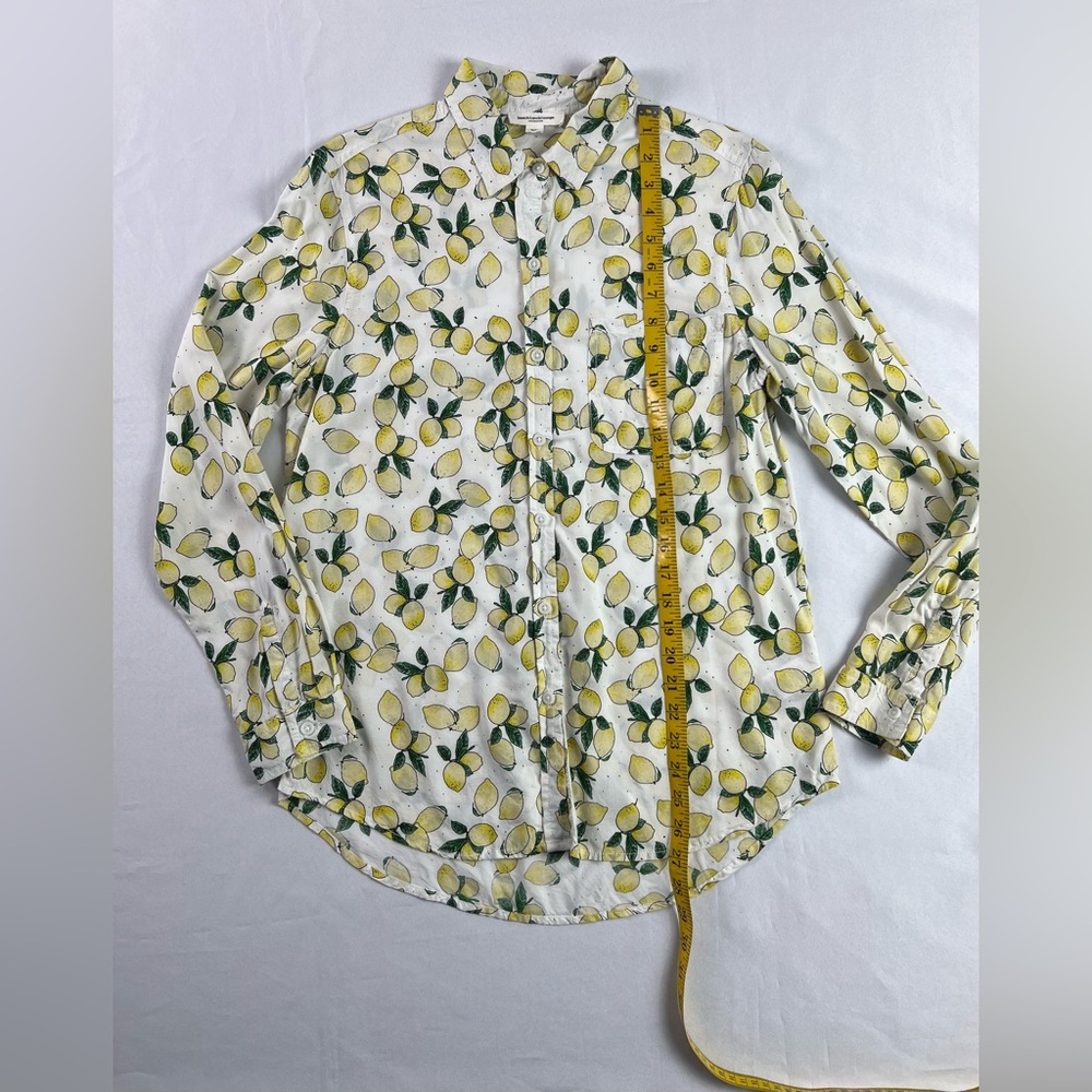 Beachlunchlounge Lemon Button Down Shirt Summer Vacation Beach Resort BBQ - Picture 8 of 11